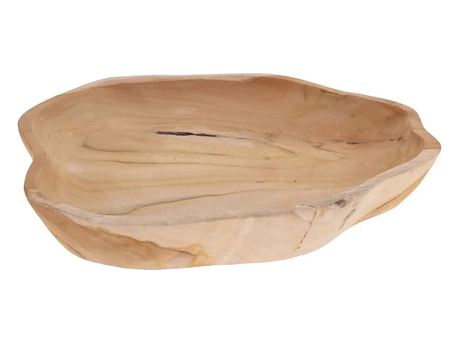 Bandeja de madera teca natural