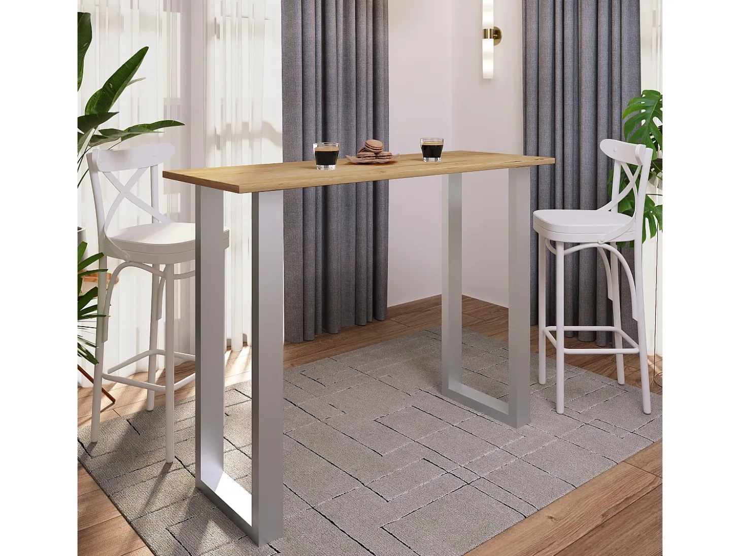 Barbacoa Xona Plata / Antracita AL. 102 x AN. 140 x P. 50 cm