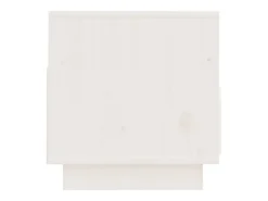 Bemidji Mueble de TV de madera maciza de pino blanco 60x35x37 cm