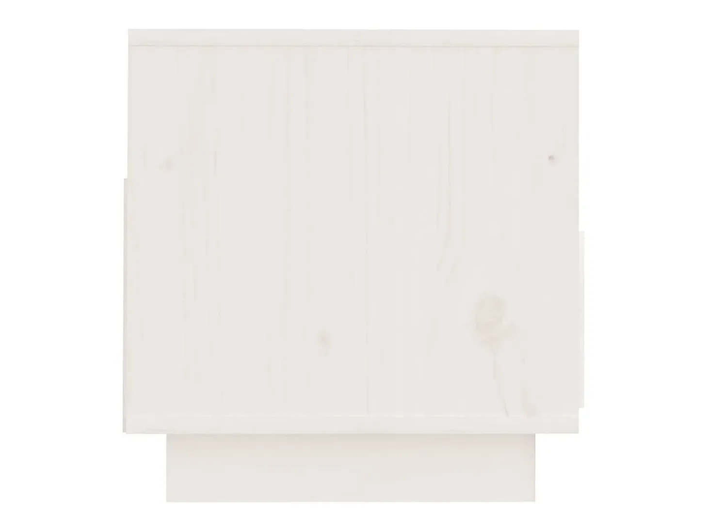 Bemidji Mueble de TV de madera maciza de pino blanco 60x35x37 cm