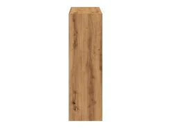 Biblioteca de madera de ingeniería roble artesano 102x32x102 cm ES551193