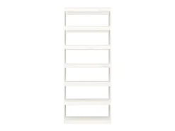 Biblioteca Estantería - divisor espacios madera pino blanco 80x30x199,5 cm ES66846