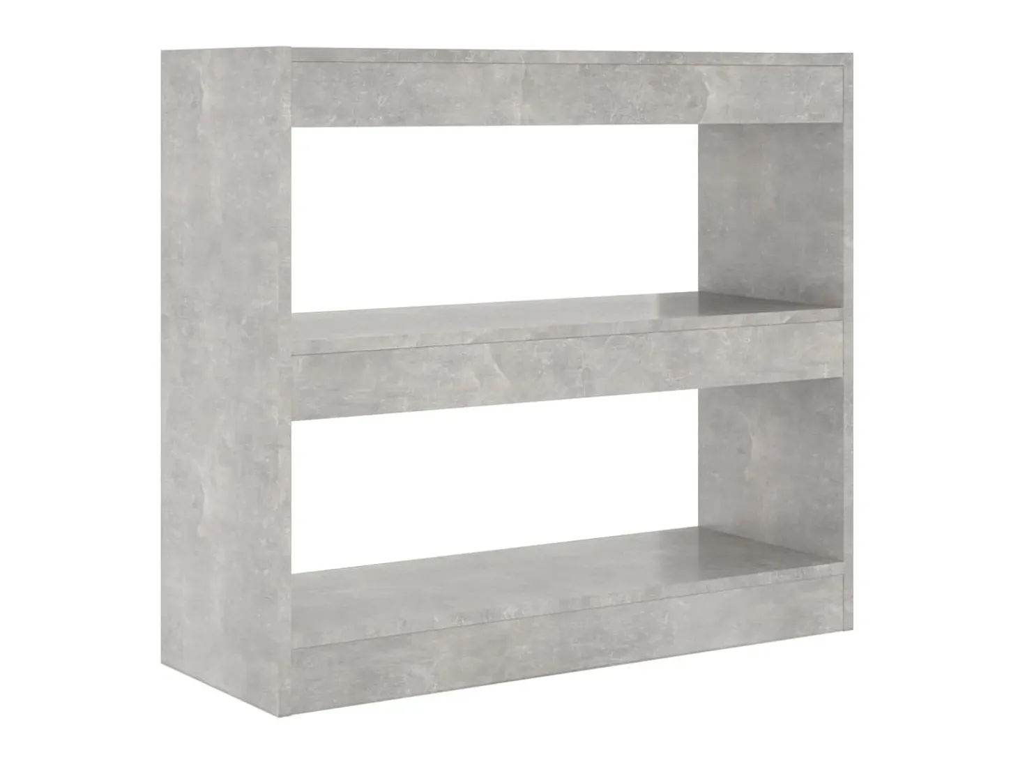 Biblioteca Estantería - divisor de espacios gris hormigón 80x30x72 cm ES97297