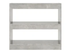 Biblioteca Estantería - divisor de espacios gris hormigón 80x30x72 cm ES97297