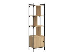 Biblioteca Estantería con puerta madera roble Sonoma 44,5x30x154,5 cm ES68457