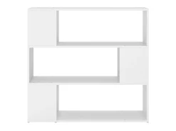 Biblioteca Estantería de libros/divisor de espacios blanco 100x24x94 cm ES25107