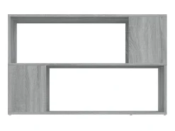 Biblioteca Estantería de madera contrachapada gris Sonoma 100x24x63 cm ES98503