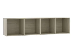 Biblioteca Estantería/mueble de TV roble Sonoma 143x30x36 cm ES30155
