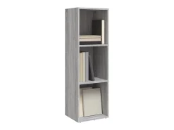 Biblioteca Estantería/mueble de TV contrachapada gris Sonoma 36x30x114 cm ES16277