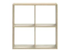 Biblioteca madera de ingeniería roble Sonoma 68,5x32x68,5 cm ES591639