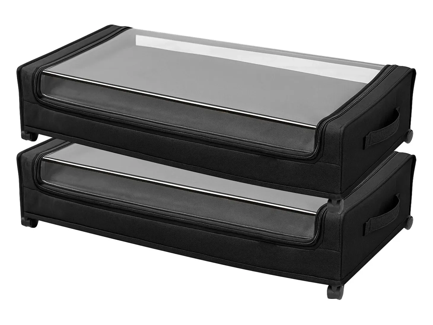 Bolsas de Almacenamiento SucceBuy para debajo de la Cama con Ruedas, Organizador de Zapatos para debajo de la Cama 2 Piezas de 77 x 47 x 17,3 cm