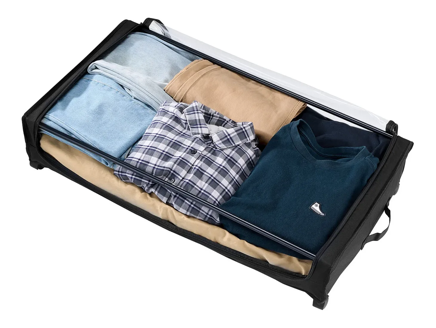 Bolsas de Almacenamiento SucceBuy para debajo de la Cama con Ruedas, Organizador de Zapatos para debajo de la Cama 2 Piezas de 77 x 47 x 17,3 cm