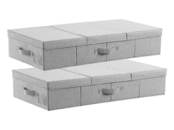 Bolsas de Almacenamiento SucceBuy para debajo de la Cama 2 Piezas de 48 L, Organizador de Zapatos para debajo de la Cama de 80,5x40,5x15,5 cm