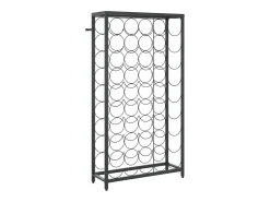 Botellero para 45 botellas hierro forjado negro 54x18x100 cm ES645414