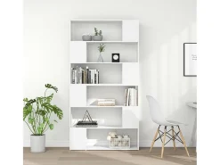 Branchville Estantería divisor de espacios blanco 100x24x188 cm
