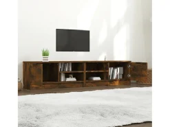 Bryvra Muebles para TV 2 uds contrachapado roble ahumado 80x35x36,5 cm