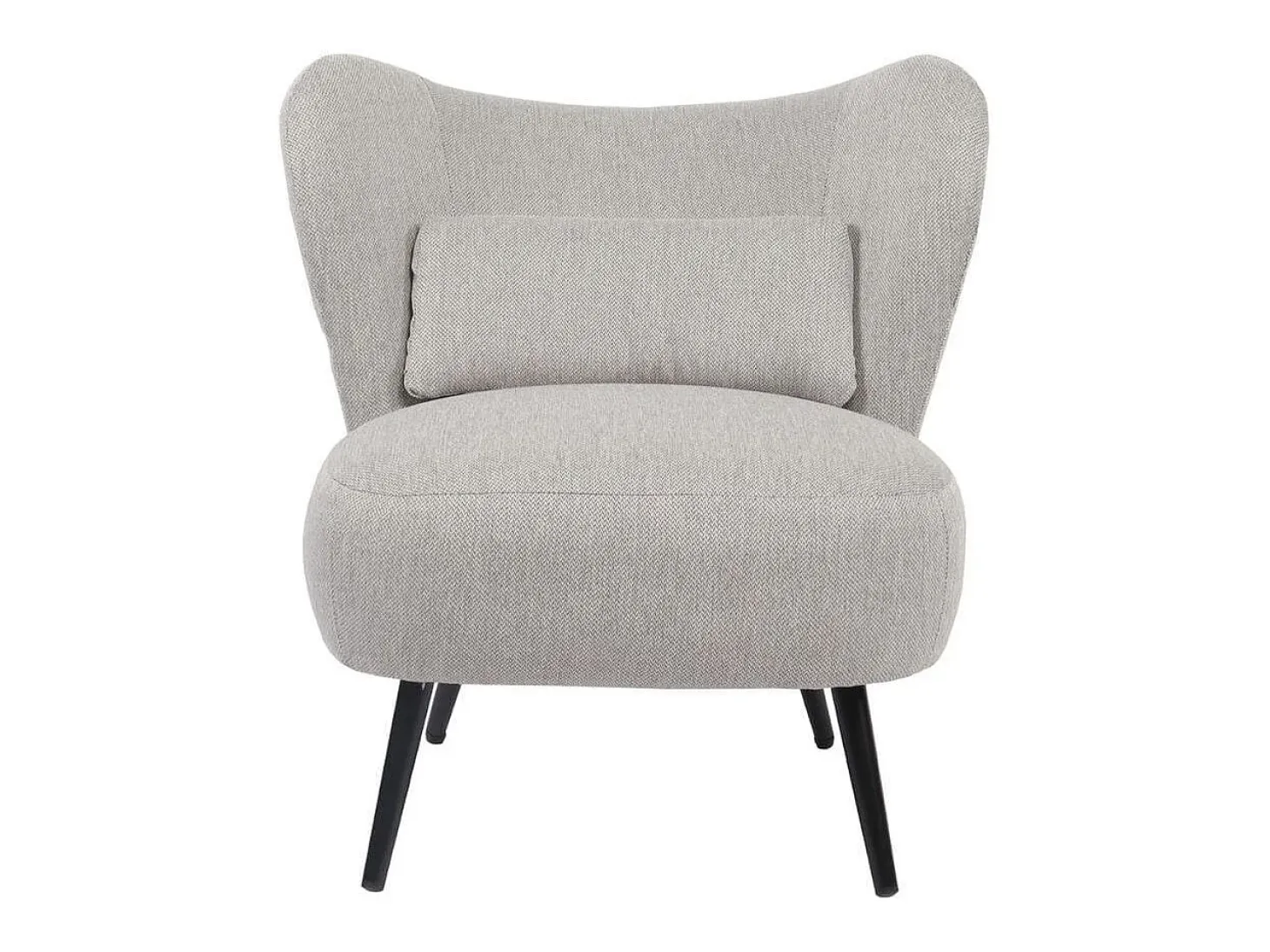 Butaca Elle respaldo circular gris 76x73,5x78 cm Adec