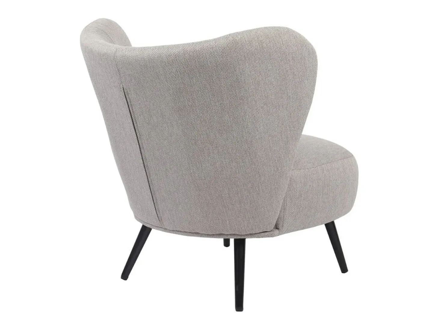 Butaca Elle respaldo circular gris 76x73,5x78 cm Adec