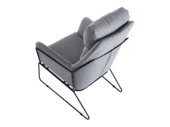 Butaca Sintra respaldo alto gris 107x72x90 cm Adec