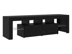 Cabinetes de Televisión 2 pcs Roble negro 290 x 36.5 x 40 cm