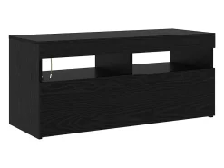 Cabinetes de Televisión 2 pcs Roble negro 290 x 36.5 x 40 cm