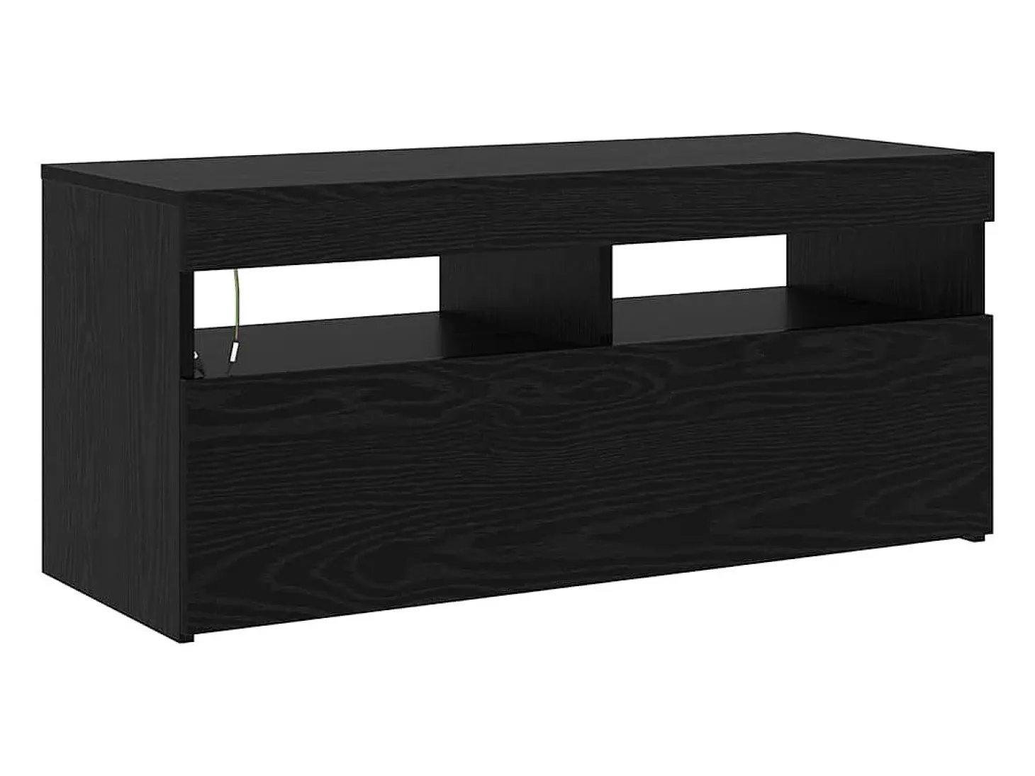 Cabinetes de Televisión 2 pcs Roble negro 290 x 36.5 x 40 cm