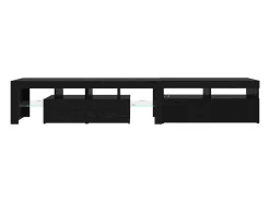 Cabinetes de Televisión 2 pcs Roble negro 290 x 36.5 x 40 cm