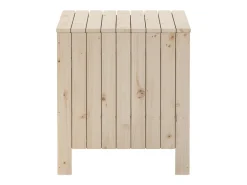 Caja de almacenaje con tapa RANA madera maciza pino 60x49x54 cm ES539861
