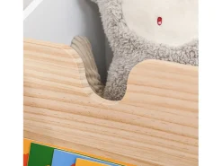 Caja de almacenaje de juguetes blanco 40x43x43 cm HOMCOM