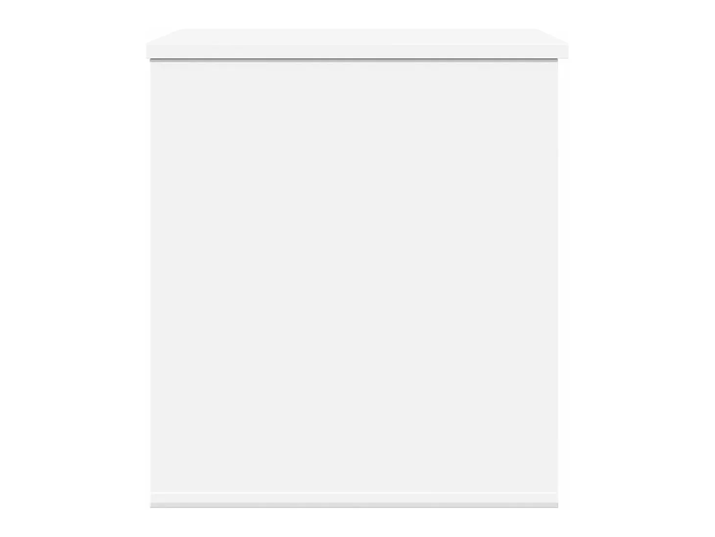 Caja de almacenaje madera de ingeniería blanca 60x42x46 cm ES130471