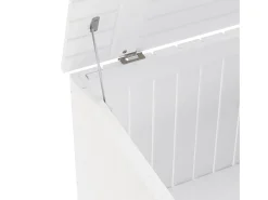 Caja de almacenaje y tapa RANA madera maciza blanca 60x49x54 cm