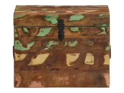 Caja de almacenamiento madera maciza reciclada ES106481