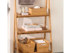 Caja de pañuelos de bambú