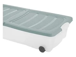 Caja multiusos con ruedas verde 80 x 40 cm