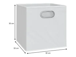 Caja plegable blanco 30x30x30