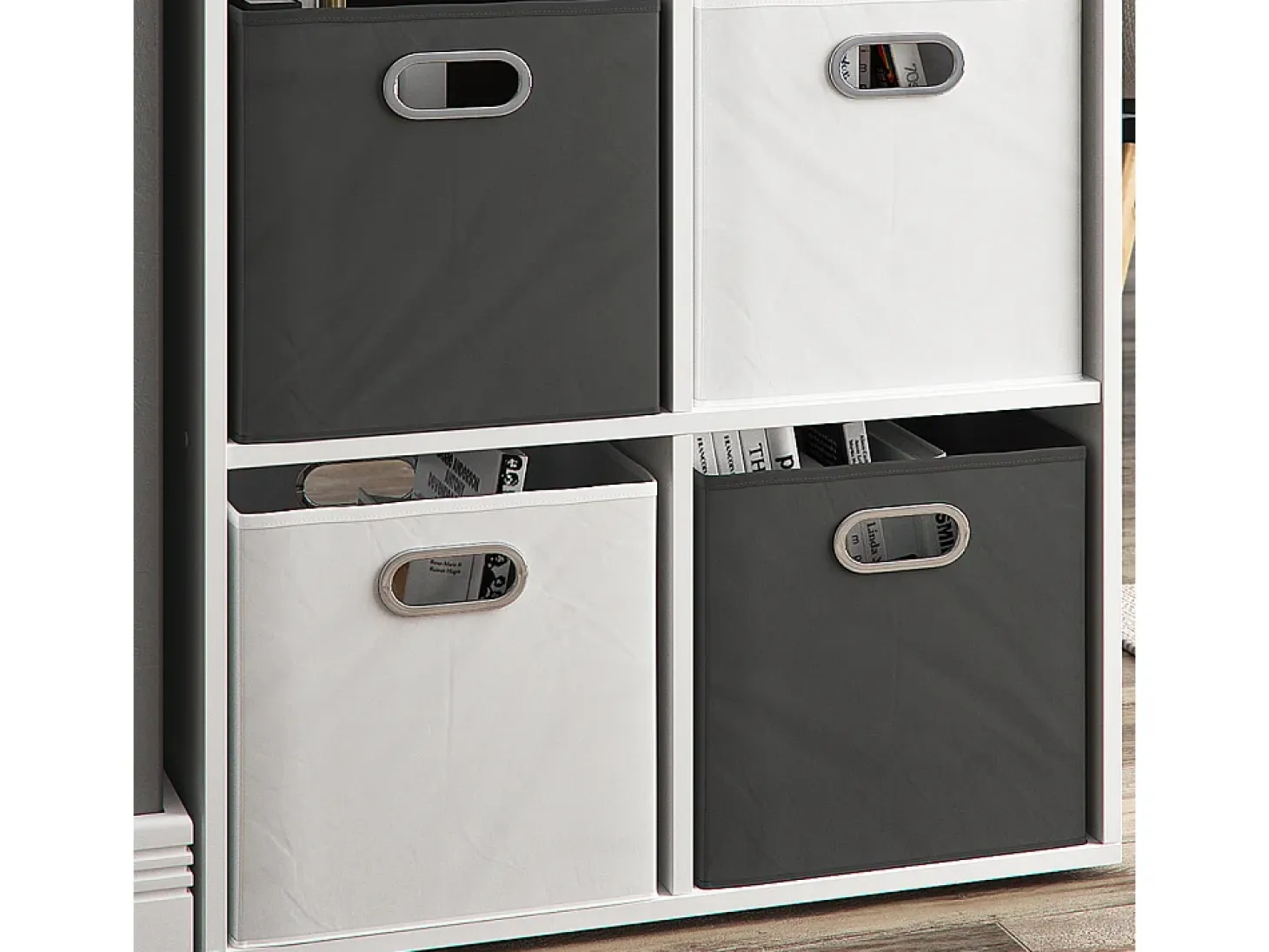 Caja plegable blanco 30x30x30