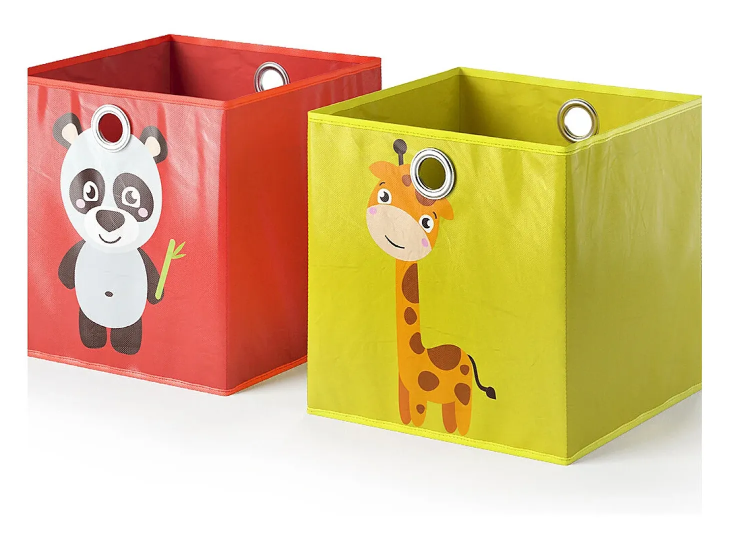 Caja plegable rojo/amarillo 30x30x30