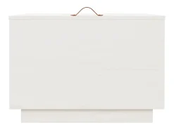 Cajas de almacenaje con tapa 3 pzas madera maciza pino blanca