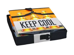 Cajas de almacenamiento Fabo, bolsa refrigeradora, taburete, con tapa, negro, blanco, naranja.