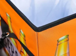 Cajas de almacenamiento Fabo, bolsa refrigeradora, taburete, con tapa, negro, blanco, naranja.