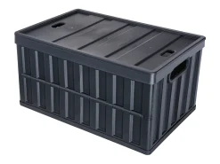 Cajas de Almacenamiento SucceBuy Plegables SucceBuy 65 L, Lote de 3 con Tapas, Apilables y Plegables