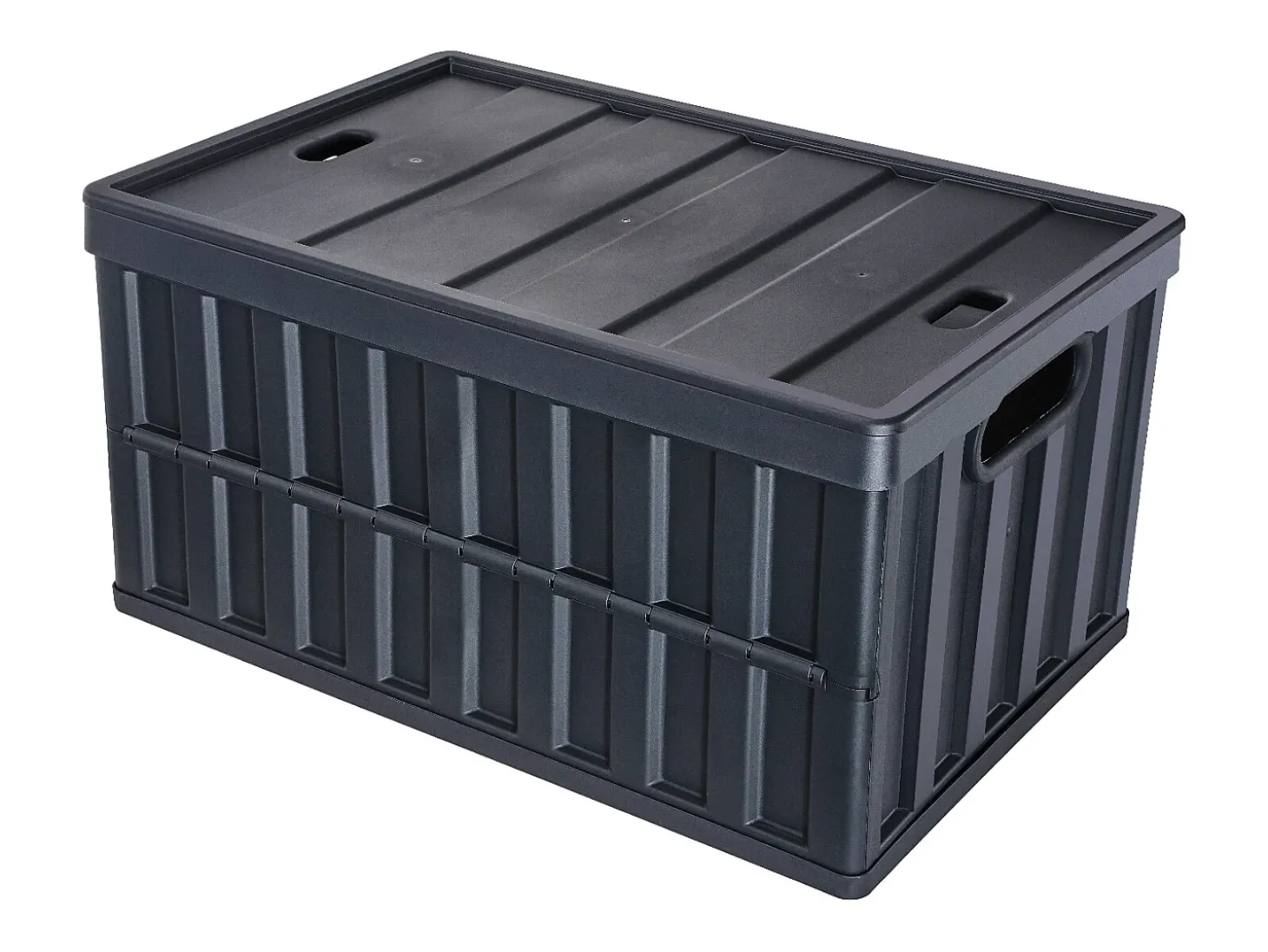 Cajas de Almacenamiento SucceBuy Plegables SucceBuy 65 L, Lote de 3 con Tapas, Apilables y Plegables