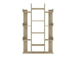 Candler Estantería de madera de ingeniería roble Sonoma 86x25,5x140 cm