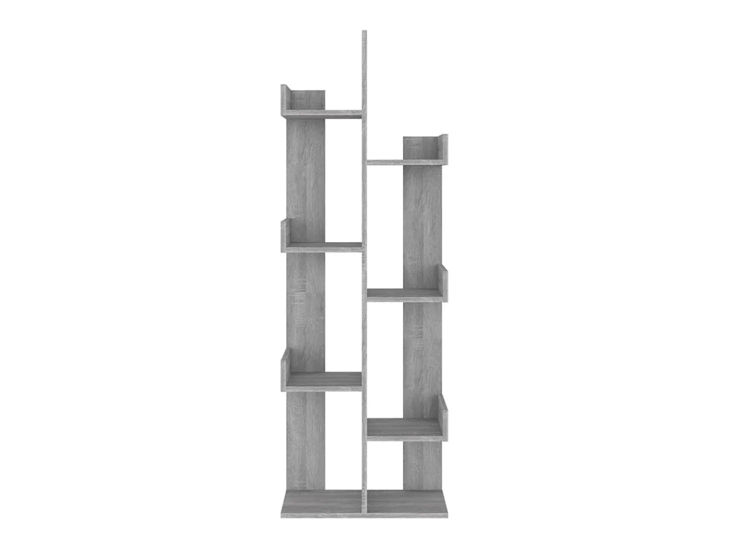 Candler Estantería madera contrachapada gris Sonoma 48x25,5x140 cm