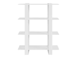Celin Estantería/divisor de espacios blanco brillante 100x30x123,5 cm