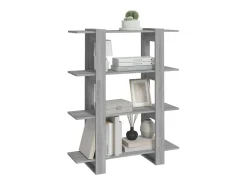 Celin Estantería/divisor de espacios gris Sonoma 100x30x123,5 cm