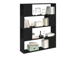 Centro de entretenimiento Negro 100 x 24 x 124 cm