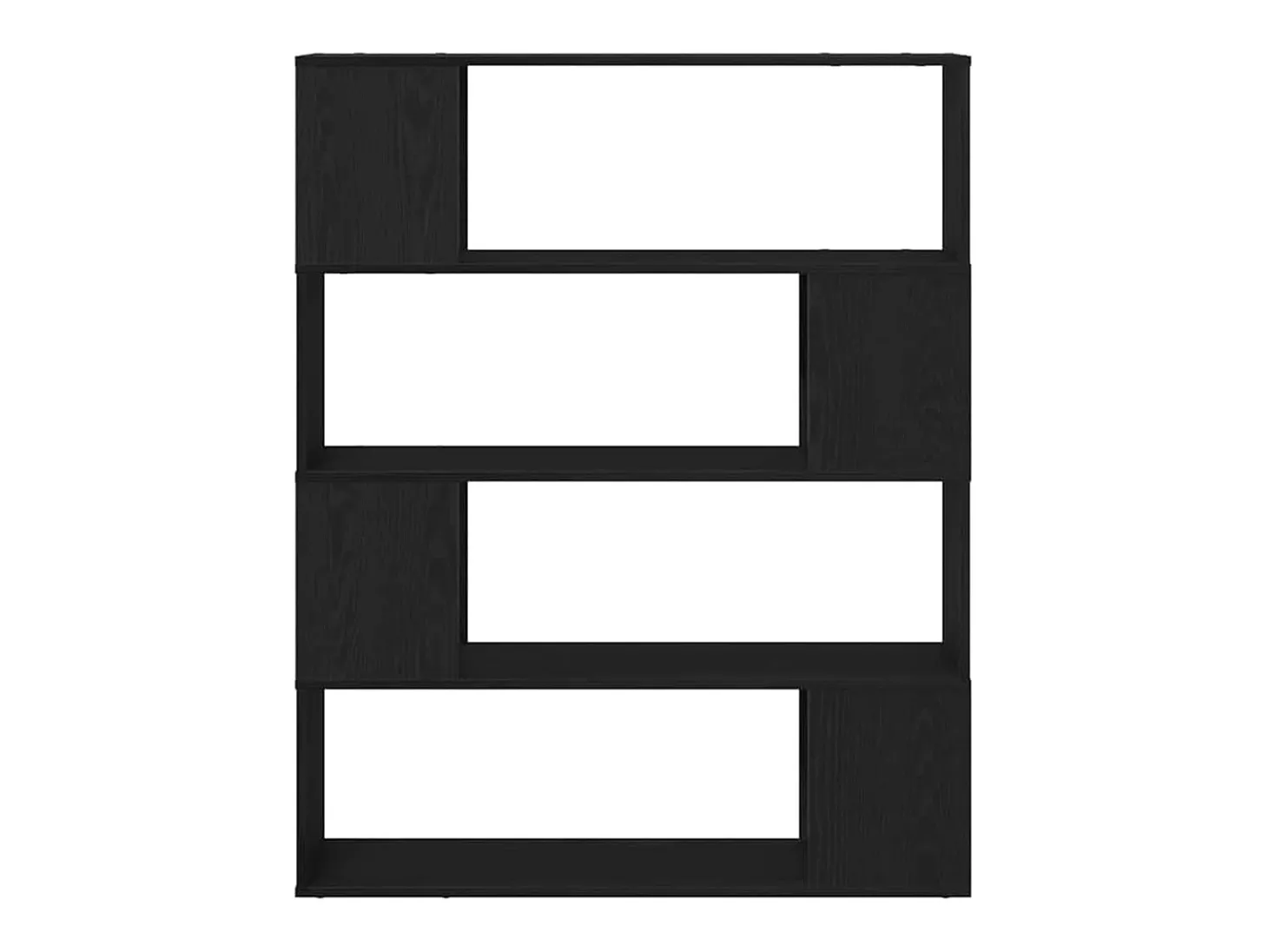 Centro de entretenimiento Negro 100 x 24 x 124 cm