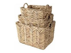 Cesta alta de jacinto de agua - L46cm x A32 cm