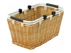 Cesta cesta cesta de compra mimbre con asas de metal CM47.5X28.5X25